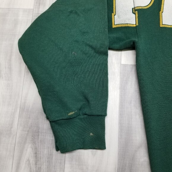 ✅VTG Riddell Helmet Green Bay Packers NFL Football Sweatshirt Men's XL *STAINED - Picture 10 of 14